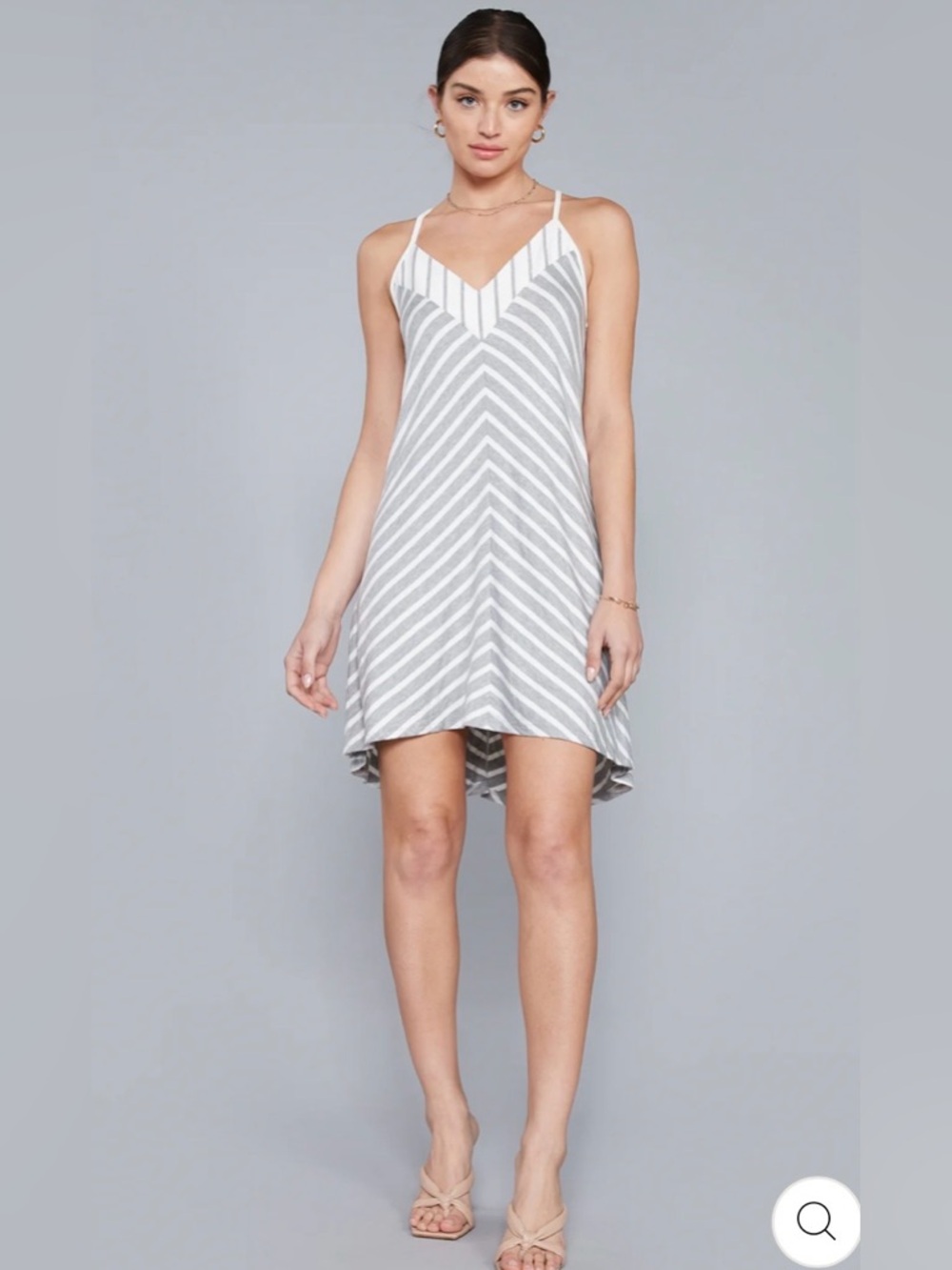 Laila Jayde NWT Mitered Striped Tank Dress XLP